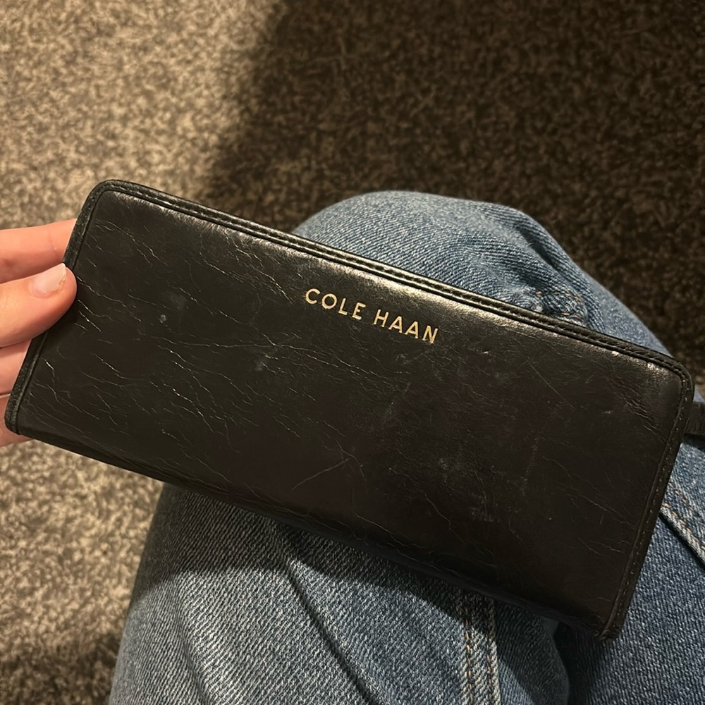 Cole Haan Leather Black Wallet